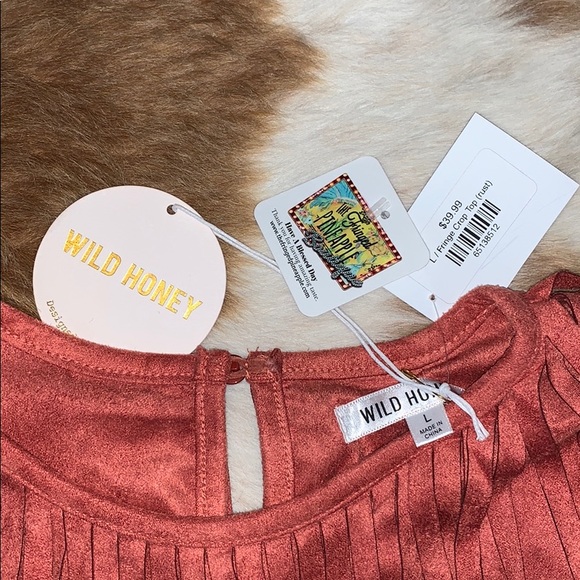 Wild Honey Fringed Crop Top - Picture 2 of 3